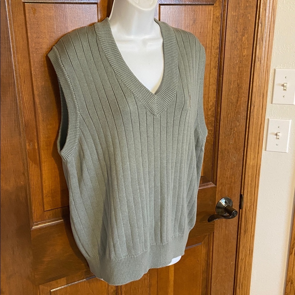 Penguin Sport Golf Knit Sweater Vest Embroidered Chest Logo Size Large